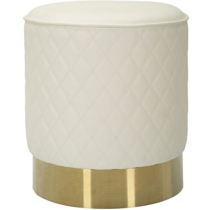 Mauro Ferretti Sgabello Sharon Ø36x39 cm oro bianco