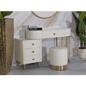 Mauro Ferretti Sgabello Sharon Ø36x39 cm oro bianco