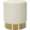 Mauro Ferretti Sgabello Sharon Ø36x39 cm oro bianco