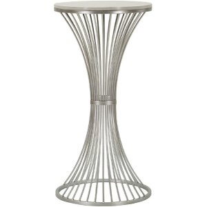 Mauro Ferretti Tavolino Funnel Ø 40x79 cm argento