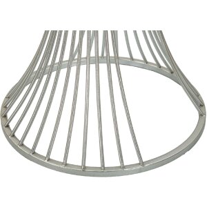 Mauro Ferretti Tavolino Funnel Ø 40x79 cm argento