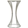 Mauro Ferretti Tavolino Funnel Ø 40x79 cm argento