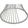 Mauro Ferretti Tavolino Funnel Ø 40x79 cm argento