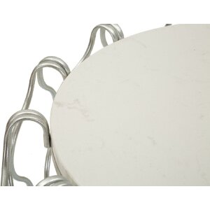 Mauro Ferretti Tavolino Hook Ø47,5x61,5 cm argento