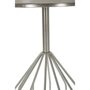 Tavolino tumbler Mauro Ferretti Ø 37,5x58 cm argento