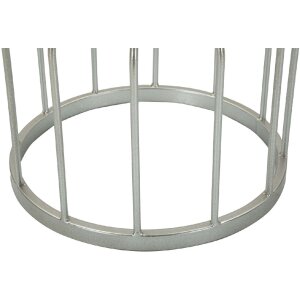 Tavolino tumbler Mauro Ferretti Ø 37,5x58 cm argento