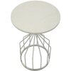Tavolino tumbler Mauro Ferretti Ø 37,5x58 cm argento