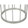Tavolino tumbler Mauro Ferretti Ø 37,5x58 cm argento