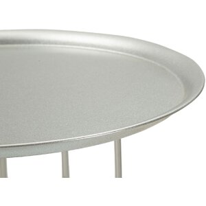 Mauro Ferretti Tavolino Towery Ø 40x76 cm argento