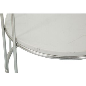 Mauro Ferretti Tavolino Towery Ø 40x76 cm argento