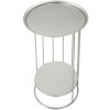 Mauro Ferretti Tavolino Towery Ø 40x76 cm argento