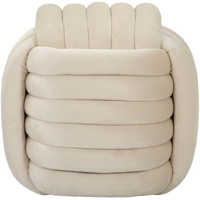 Mauro Ferretti Softy sgabello 45x45x45 cm crema
