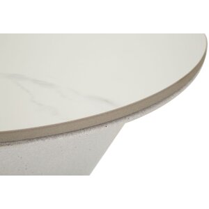 Tavolino Mauro Ferretti Bianco doppio Ø 44,5x63 cm bianco
