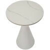 Tavolino Mauro Ferretti Bianco doppio Ø 44,5x63 cm bianco