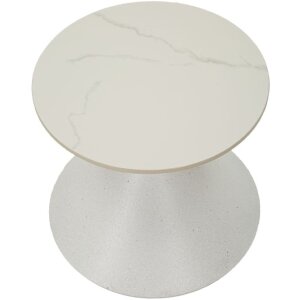 Tavolino Mauro Ferretti Ø 42x40 cm bianco