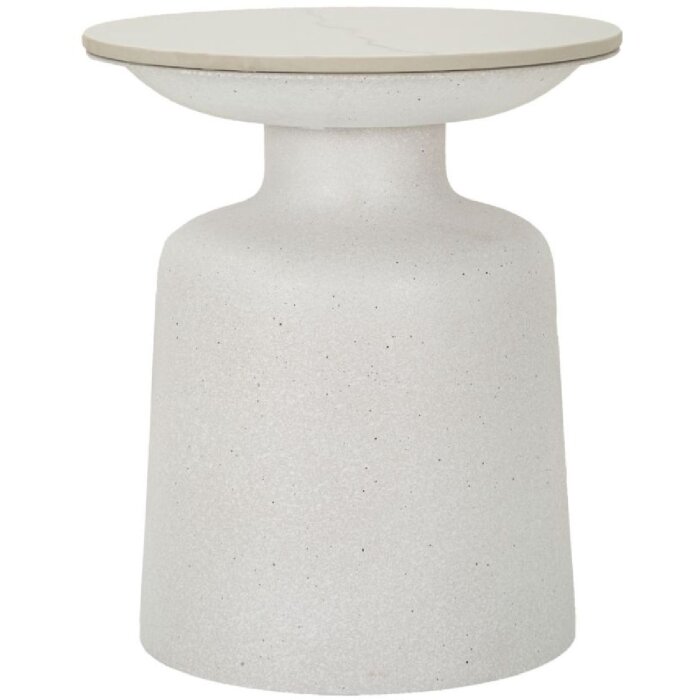 Tavolino Mauro Ferretti Fush Ø 40x47 cm bianco