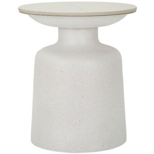 Tavolino Mauro Ferretti Fush Ø 40x47 cm bianco