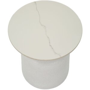 Tavolino Mauro Ferretti Fush Ø 40x47 cm bianco