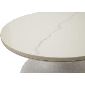 Tavolino Mauro Ferretti Fush Ø 40x47 cm bianco