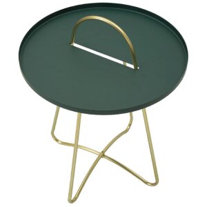 Mauro Ferretti tavolino Grent Ø 45x59 cm verde oro
