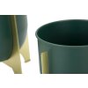 Mauro Ferretti portafiori Grent Shet Set 2 pezzi Ø 24,5x26-19x21 cm verde oro
