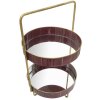 Mauro Ferretti Mensola decorativa Double Glam Ø 36,5x34,5x56,5 cm bordeaux oro