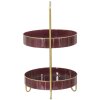 Mauro Ferretti Mensola decorativa Double Glam Ø 36,5x34,5x56,5 cm bordeaux oro