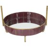 Mauro Ferretti Mensola decorativa Double Glam Ø 36,5x34,5x56,5 cm bordeaux oro
