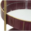 Mauro Ferretti Mensola decorativa Double Glam Ø 36,5x34,5x56,5 cm bordeaux oro