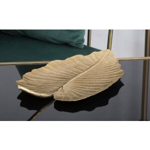 Mauro Ferretti ciotola decorativa foglia 23x2x35,5 cm oro