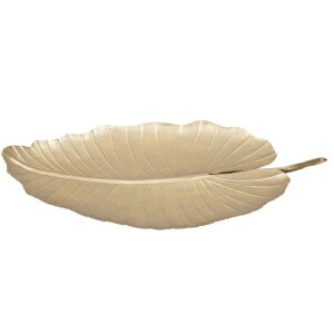Mauro Ferretti ciotola decorativa foglia 23x2x35,5 cm oro