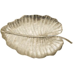 Mauro Ferretti ciotola decorativa foglia 23x2x35,5 cm oro