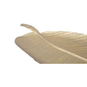 Mauro Ferretti ciotola decorativa foglia 18x2x55 cm oro