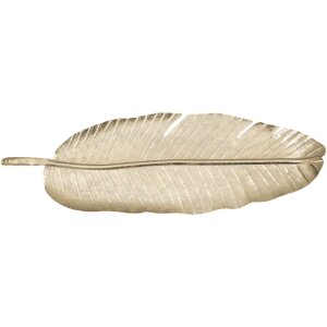 Mauro Ferretti ciotola decorativa foglia 18x2x55 cm oro