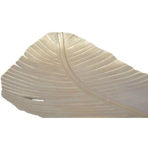 Mauro Ferretti ciotola decorativa foglia 18x2x55 cm oro