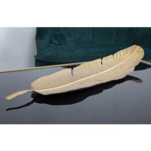 Mauro Ferretti ciotola decorativa foglia 18x2x55 cm oro