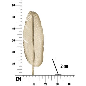 Mauro Ferretti ciotola decorativa foglia 18x2x55 cm oro