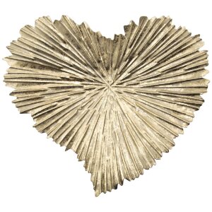Mauro Ferretti ciotola decorativa cuore 29x5x25 cm oro