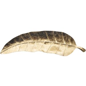 Mauro Ferretti ciotola decorativa foglia lunga 38x3x11 cm oro