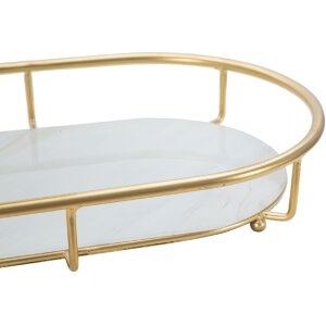 Mauro Ferretti ciotola decorativa 2 livelli 36x22,5x27 cm oro