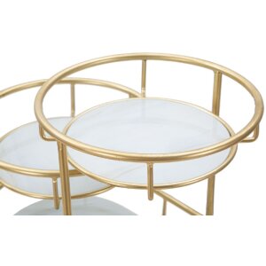 Mauro Ferretti ciotola decorativa 3 Livelli 36x22,5x27 cm oro