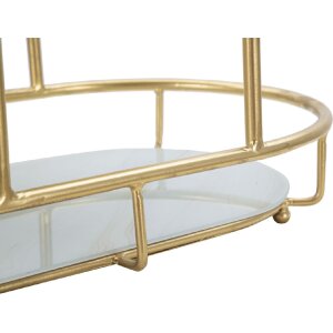 Mauro Ferretti ciotola decorativa 3 Livelli 36x22,5x27 cm oro
