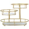 Mauro Ferretti ciotola decorativa 3 Livelli 36x22,5x27 cm oro