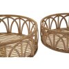 Mauro Ferretti set vassoio Fuji 3 pezzi Ø 50x16-40x14-30x12 cm marrone