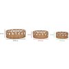 Mauro Ferretti set vassoio Fuji 3 pezzi Ø 50x16-40x14-30x12 cm marrone