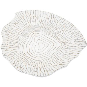 Mauro Ferretti ciotola decorativa 37x34x6 cm bianco