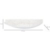 Mauro Ferretti ciotola decorativa 37x34x6 cm bianco