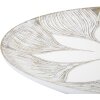 Mauro Ferretti vassoio decorativo Atene Poliresina Bianco Lavaggio Ø 35,5x4,4 cm Boho Chic