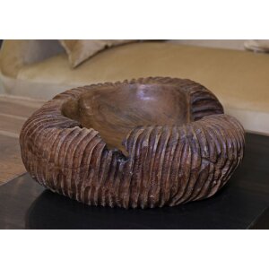 Mauro Ferretti ciotola decorativa Garit 37x40x16 cm marrone