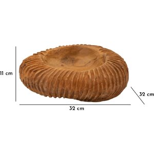 Mauro Ferretti ciotola decorativa Garit Ø32x11 cm marrone